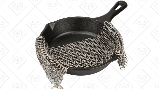 Cast Iron Chainmail Scrubber | $10 | Amazon